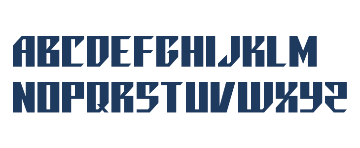 Yonder Blue Expanded Straight Lowercase