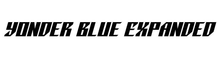 Yonder Blue Expanded  font caratteri gratis