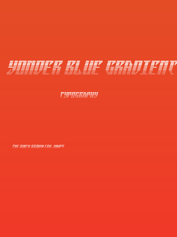 Yonder Blue Gradient 2 Poster