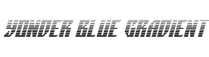 Yonder Blue Gradient  フリーフォントのダウンロード