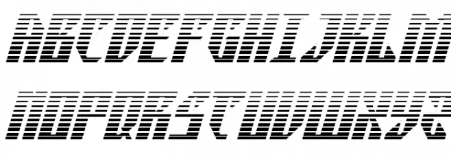 Yonder Blue Gradient Schriftart Groß