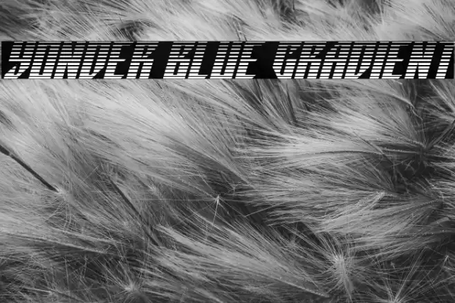 Yonder Blue Gradient Font examples
