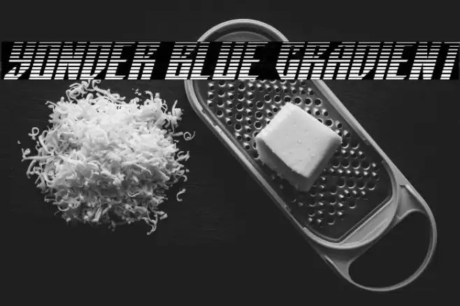 Yonder Blue Gradient Font examples