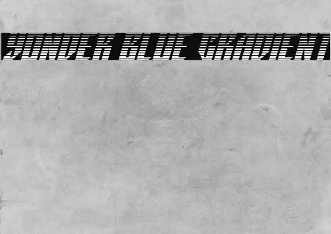 Yonder Blue Gradient Font examples