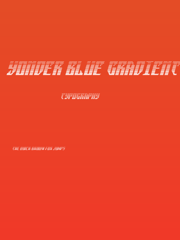 Yonder Blue Gradient Poster