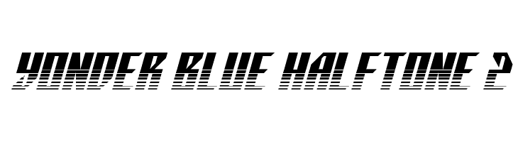 Yonder Blue Halftone 2  Frei Schriftart Herunterladen