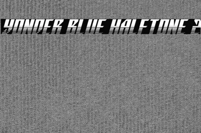 Yonder Blue Halftone 2 Font examples