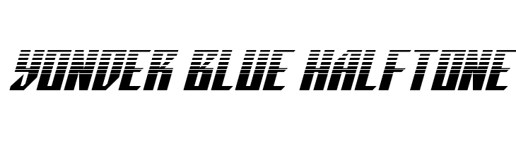 Yonder Blue Halftone  Frei Schriftart Herunterladen