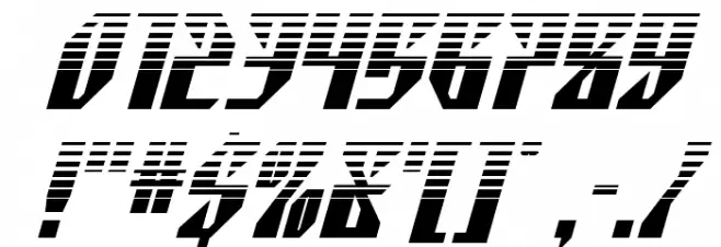 Yonder Blue Halftone Font OTHER CHARS