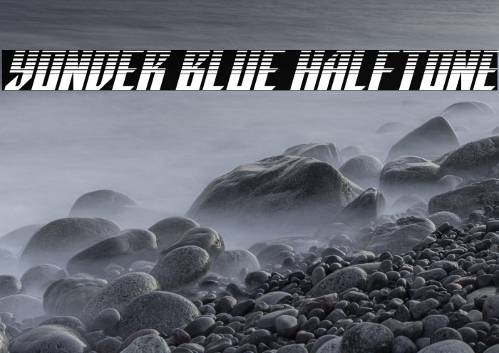 Yonder Blue Halftone Example 2