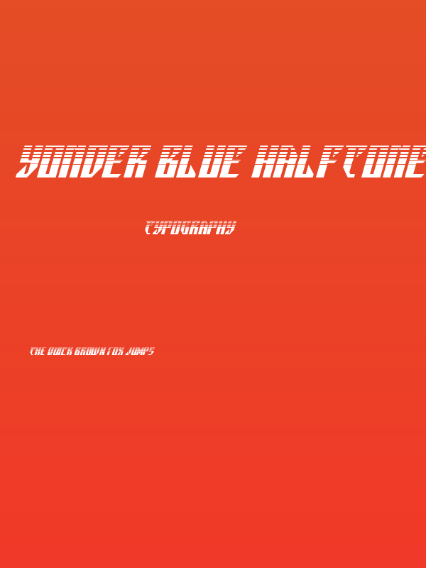 Yonder Blue Halftone Poster