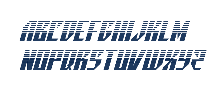 Yonder Blue Halftone Lowercase