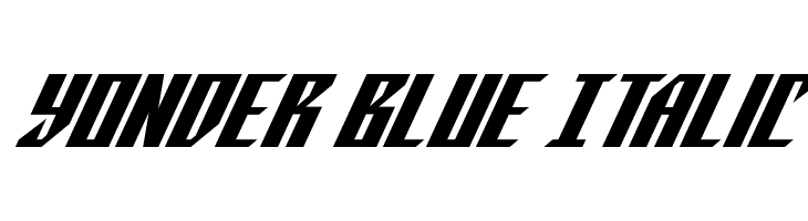 Yonder Blue Italic  لخطوط تنزيل