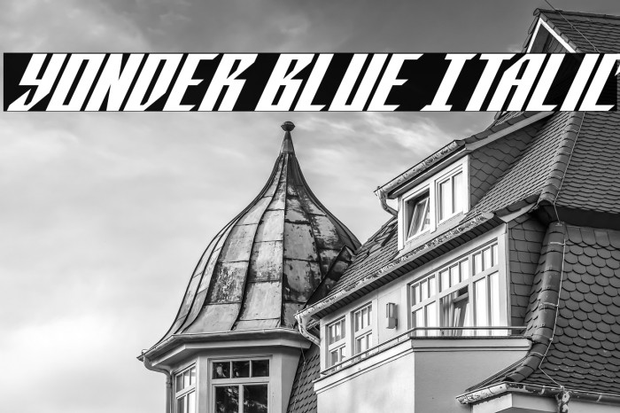 Yonder Blue Italic Example 3