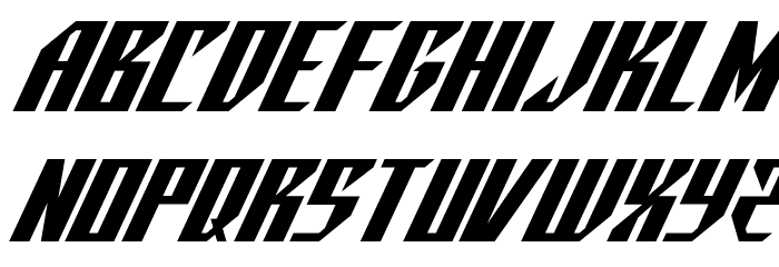 Yonder Blue Italic Font LOWERCASE