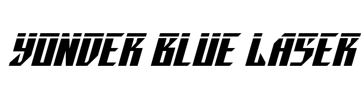 Yonder Blue Laser  フリーフォントのダウンロード