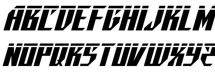 Yonder Blue Laser Font LOWERCASE