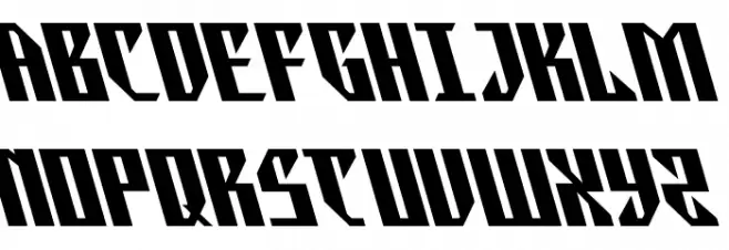Yonder Blue Leftalic 字体 大写