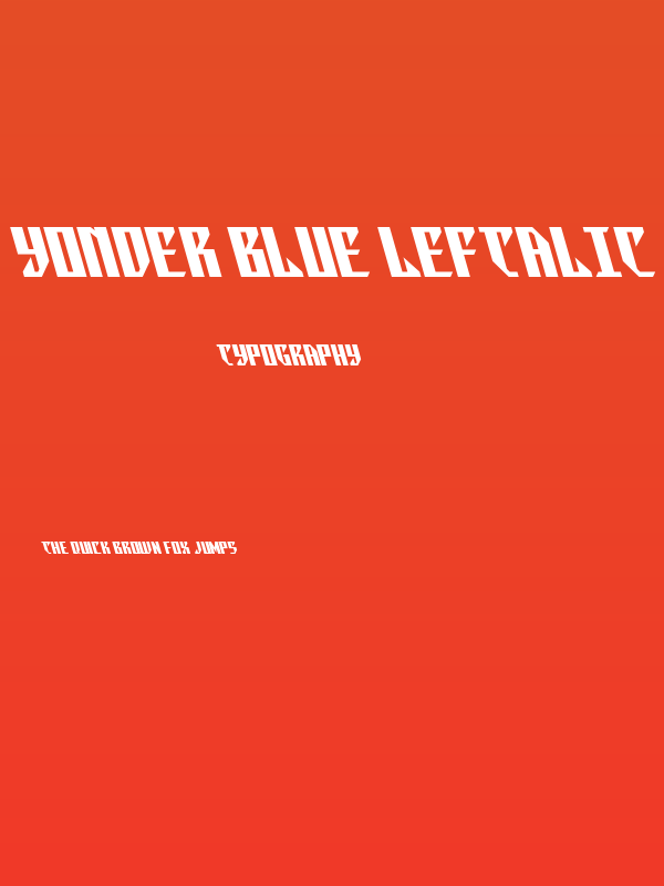 Yonder Blue Leftalic Poster