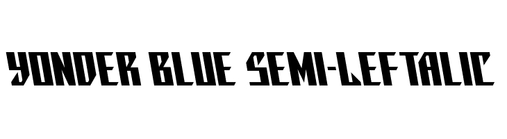 Yonder Blue Semi-Leftalic  नि: शुल्क फ़ॉन्ट्स डाउनलोड