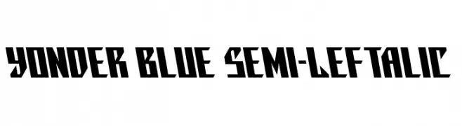 Yonder Blue Semi-Leftalic  Fuentes Gratis Descargar