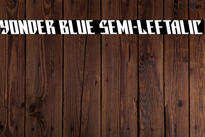 Yonder Blue Semi-Leftalic Example 3