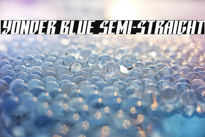 Yonder Blue Semi-Straight Example 1