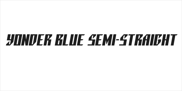 Yonder Blue Semi-Straight Logo