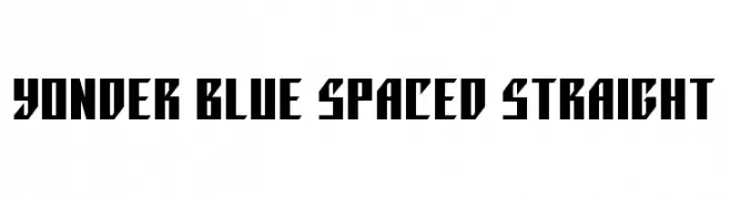 Yonder Blue Spaced Straight  Fuentes Gratis Descargar