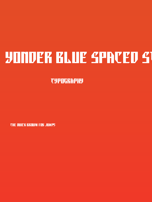 Yonder Blue Spaced Straight Poster