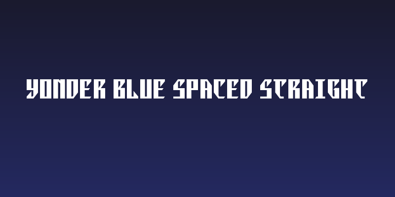 Yonder Blue Spaced Straight Social Header