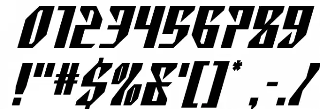 Yonder Blue Spaced Font OTHER CHARS