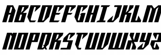 Yonder Blue Spaced Font UPPERCASE