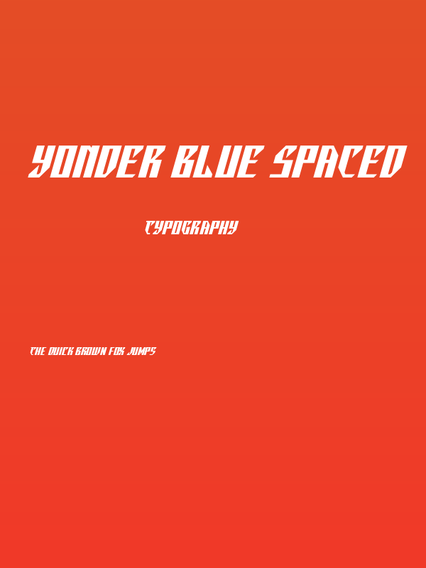 Yonder Blue Spaced Poster