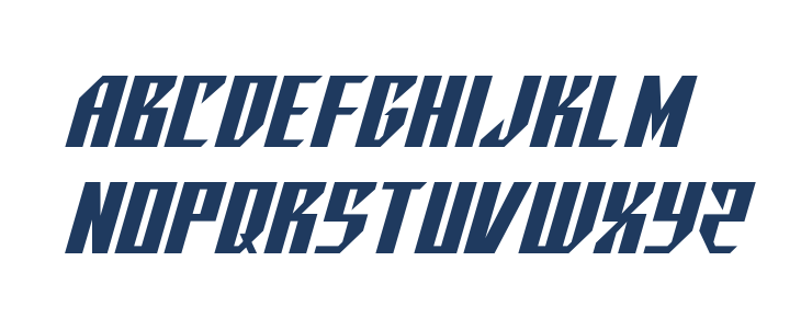 Yonder Blue Spaced Lowercase