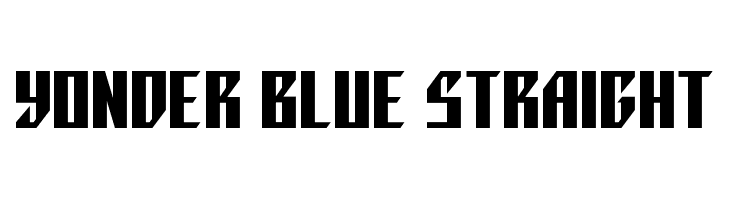 Yonder Blue Straight  フリーフォントのダウンロード