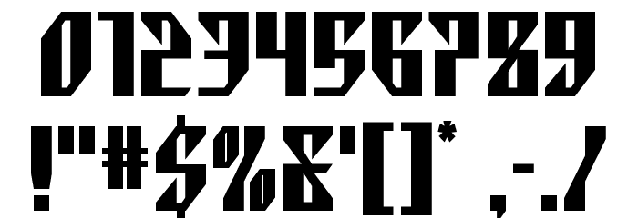 Yonder Blue Straight Font OTHER CHARS