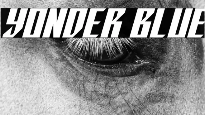 Yonder Blue Font examples
