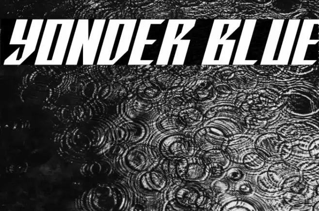 Yonder Blue Font examples