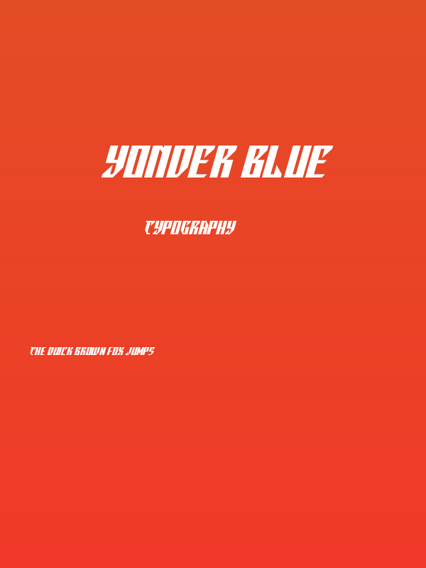 Yonder Blue Poster