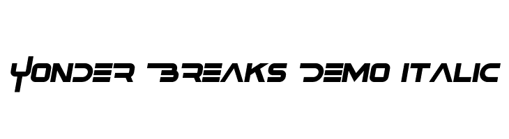 Yonder Breaks Demo Italic  免费字体下载
