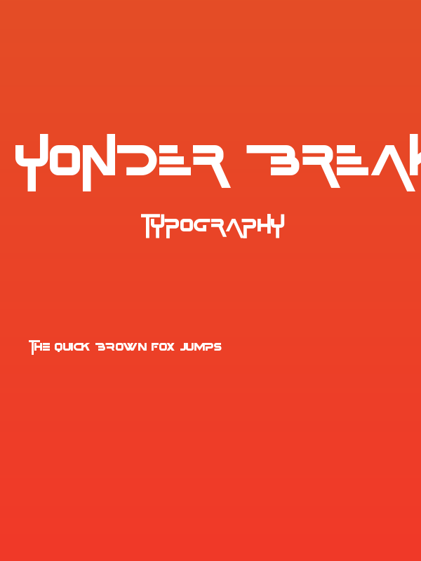 Yonder Breaks Demo Poster
