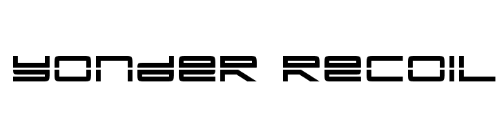 Yonder Recoil  Free Fonts Download