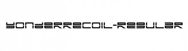 YonderRecoil-Regular  Frei Schriftart Herunterladen