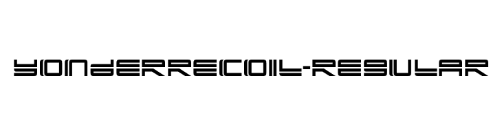 YonderRecoil-Regular  les polices de caractères gratuit tlcharger