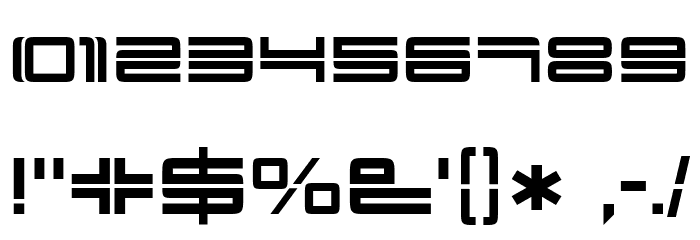 YonderRecoil-Regular Font OTHER CHARS