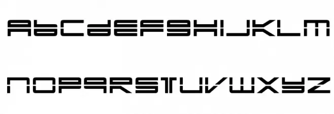 YonderRecoil-Regular Font UPPERCASE