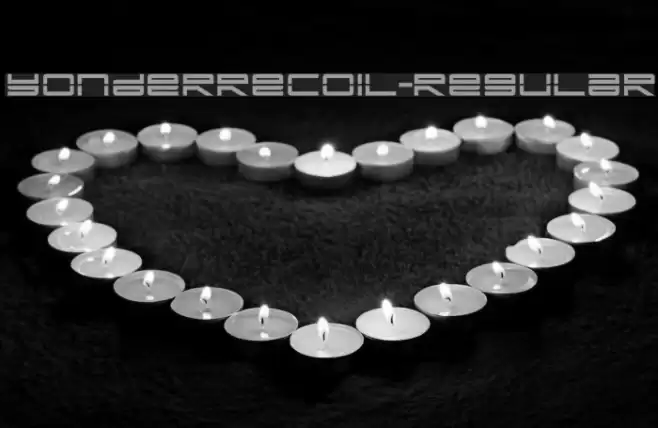 YonderRecoil-Regular Font examples