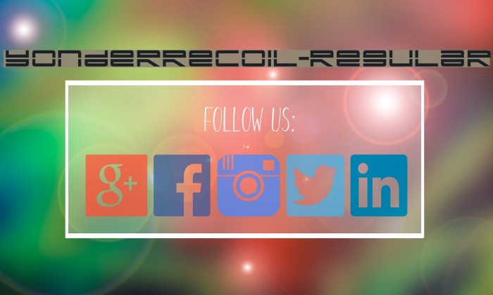 YonderRecoil-Regular Font examples