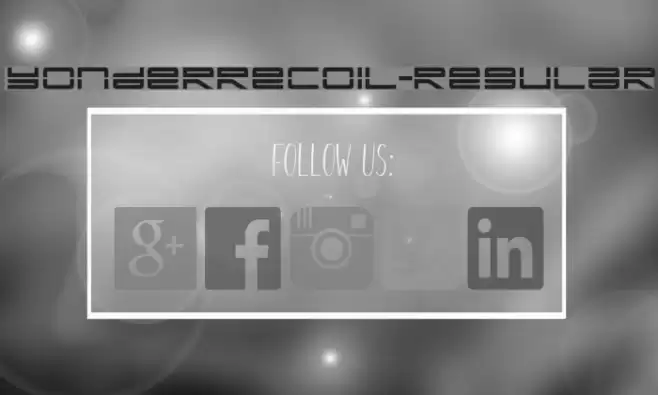 YonderRecoil-Regular Font examples